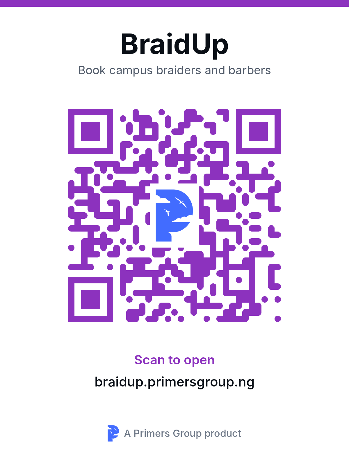 QR code for BraidUp