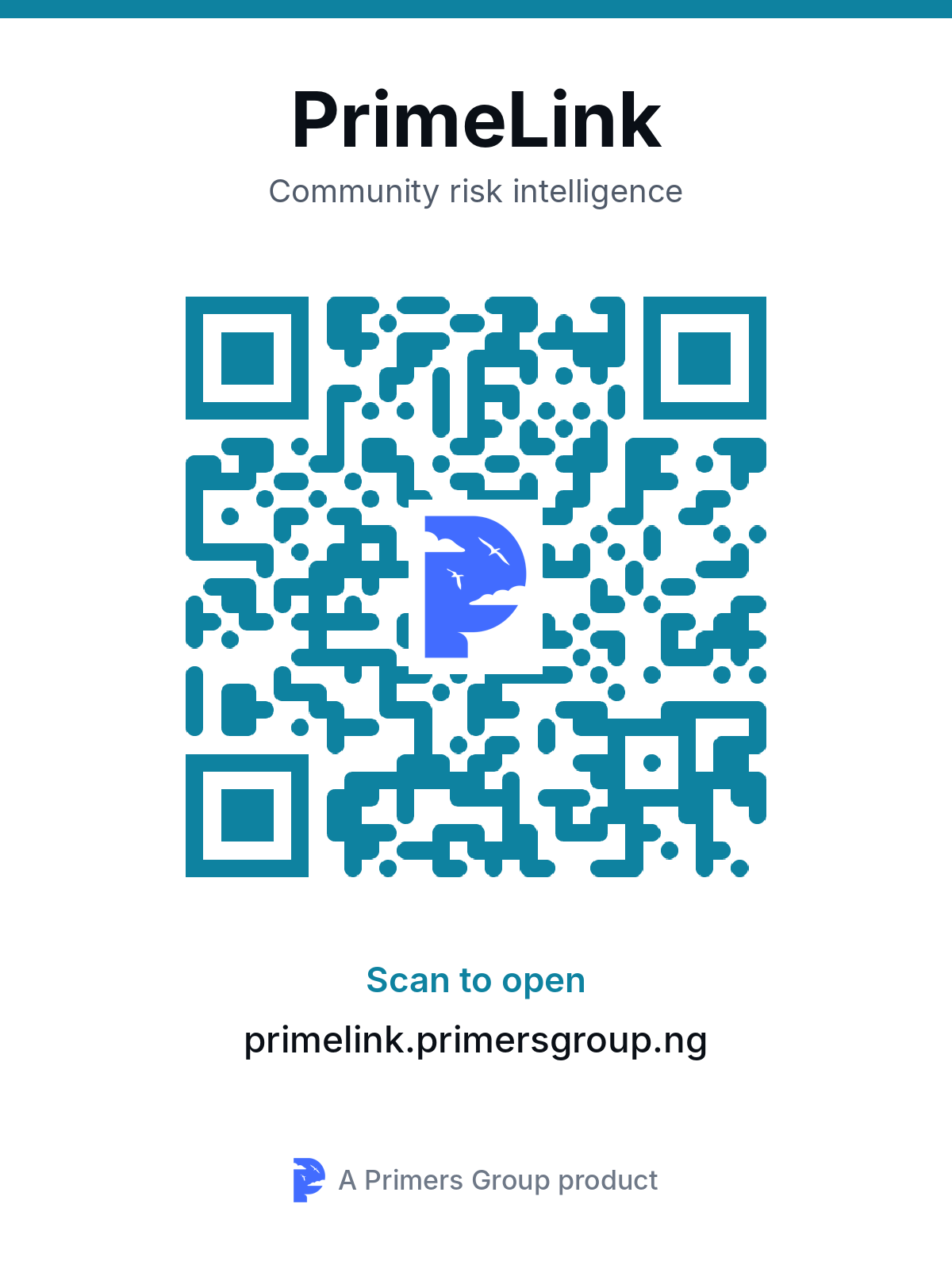 QR code for PrimeLink